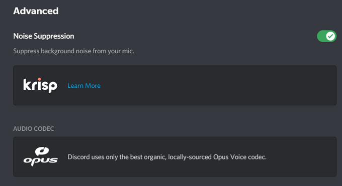 mac mic voice filter for discord
